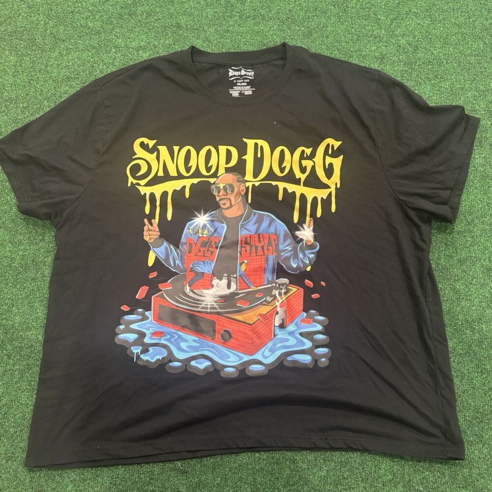 Dogg Supply by Snoop Dogg Mens T-Shirt 3XL Graphic Print Black Hip Hop Rap